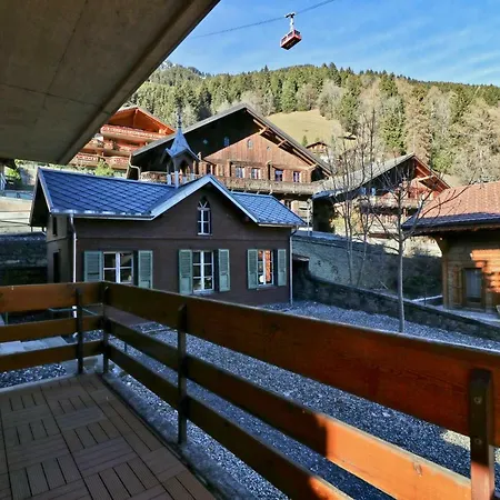 Bel Appartement Au Centre De Champery Avec Vue Exterior photo