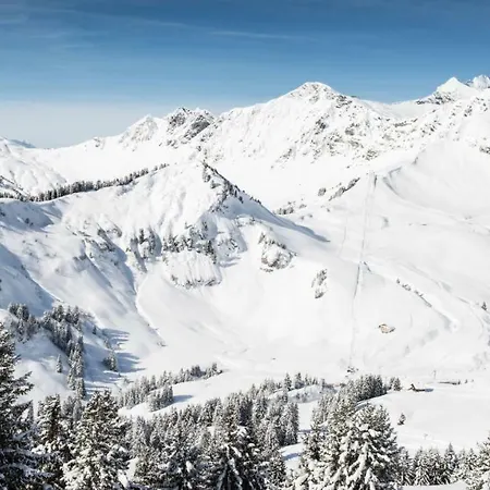 Bel Appartement Au Centre De Champery Avec Vue Exterior photo